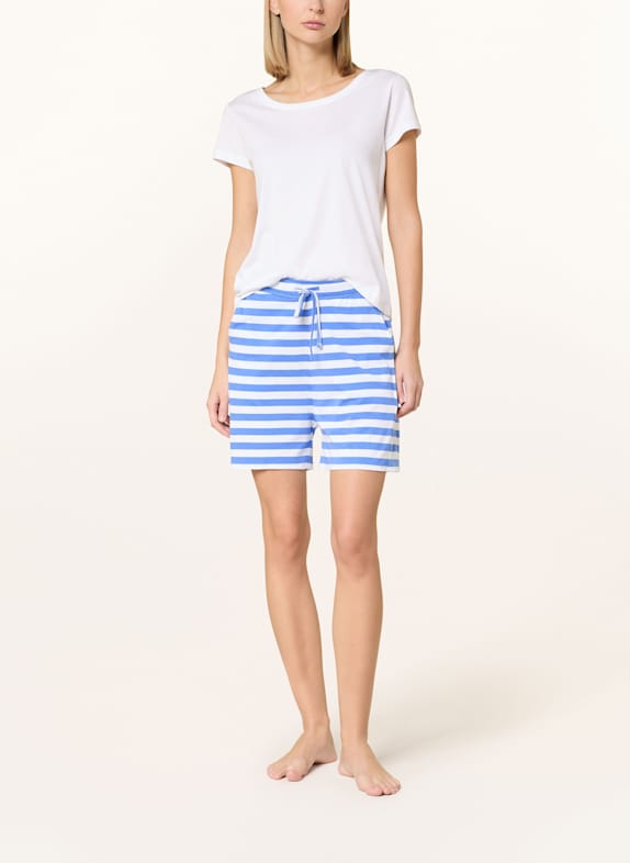 darling harbour Soveshorts BLÅ / HVID