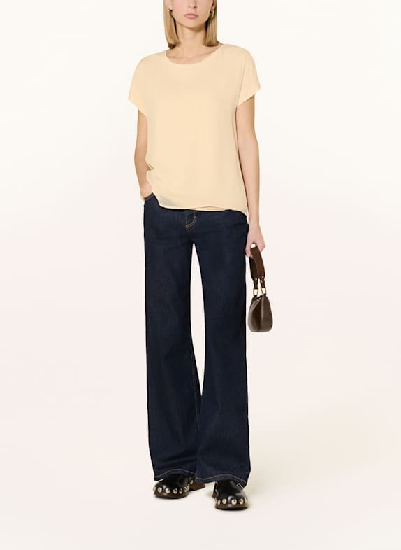 darling harbour Bluse i blandet materiale BEIGE BEIGE