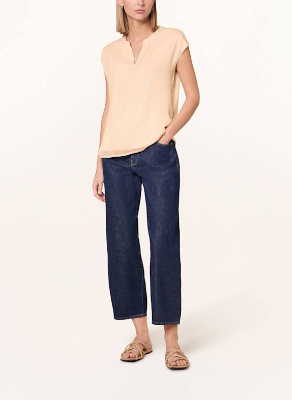 darling harbour Bluse i blandet materiale BEIGE BEIGE