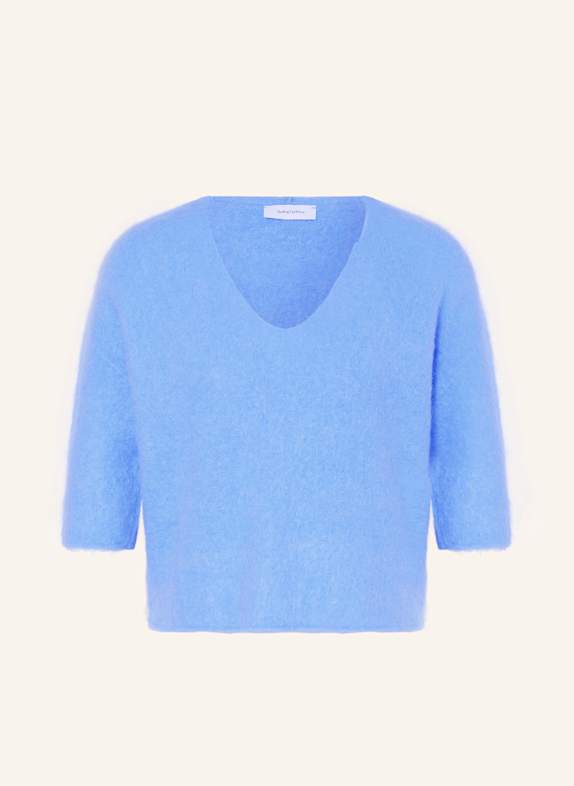 darling harbour Pullover mit 3/4 Arm und Alpaka BLAU