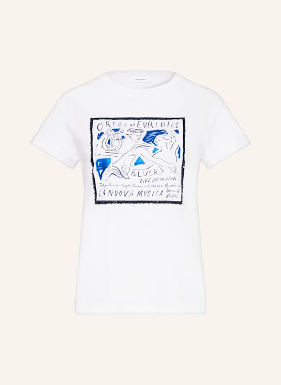 darling harbour T-Shirt mit Pailletten WEISS