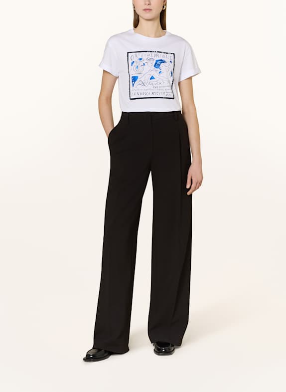 darling harbour T-Shirt mit Pailletten WEISS