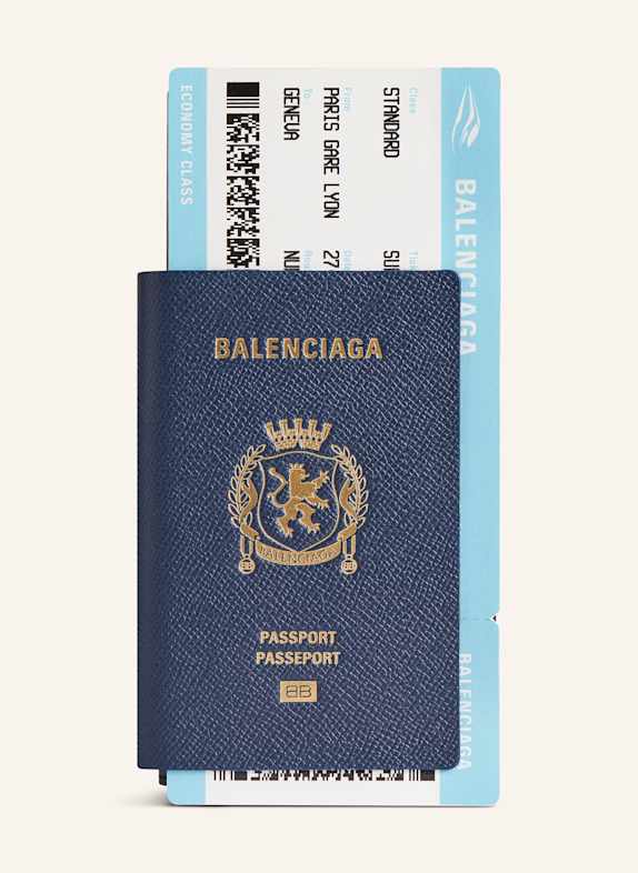BALENCIAGA Geldbörse PASSPORT BLAU
