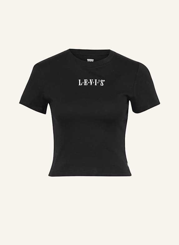 Levi's® Cropped-Shirt GRAPHIC ESSENTIAL SCHWARZ