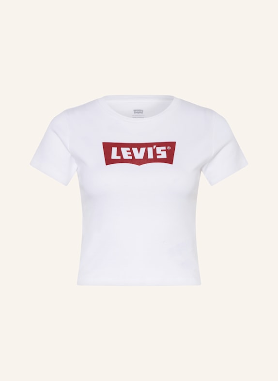 Levi's® Cropped-Shirt ESSENTIAL SPORTY WEISS/ DUNKELROT