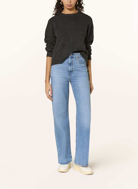 Levi's® Wide Leg Jeans RIBCAGE 20 Med Indigo - Worn In