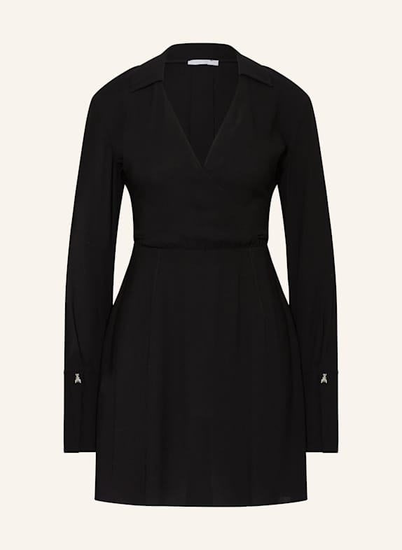 PATRIZIA PEPE Dress in wrap look BLACK