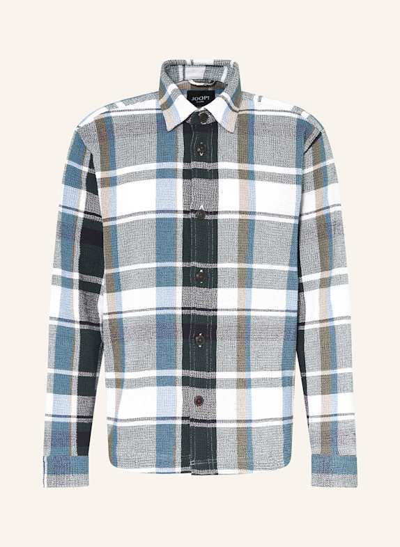 JOOP! JEANS Strickhemd HAGO Comfort Fit DUNKELGRÜN/ WEISS/ HELLBLAU