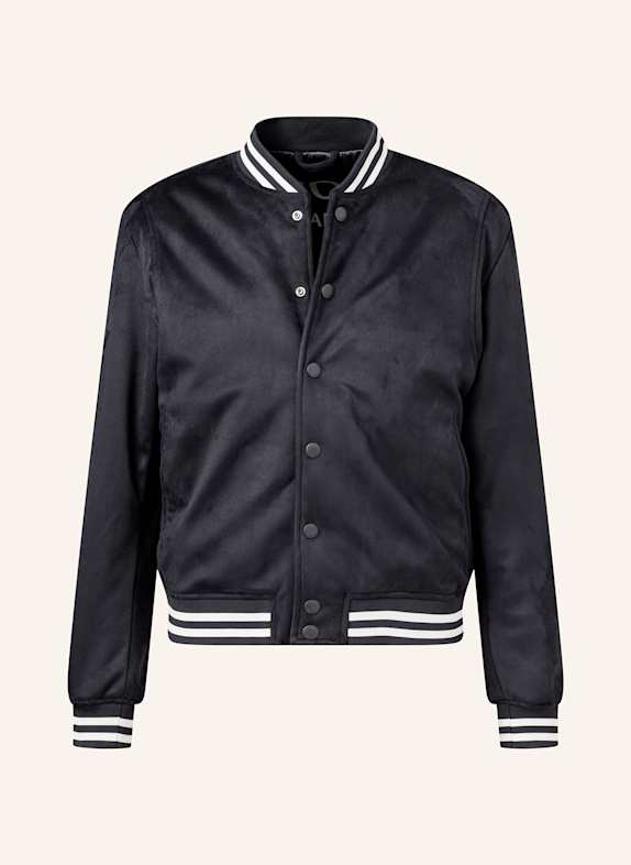 JOOP! JEANS Bomber jacket RICO in leather look DARK BLUE/ ECRU