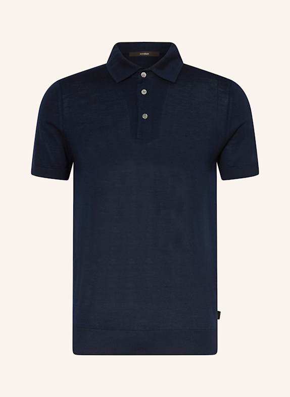 windsor. Strick-Poloshirt Regular Fit DUNKELBLAU