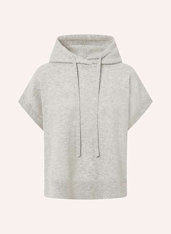 windsor. Strick-Hoodie mit Cashmere HELLGRAU