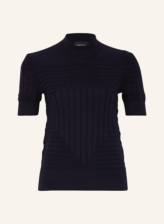 EMPORIO ARMANI Strickshirt DUNKELBLAU