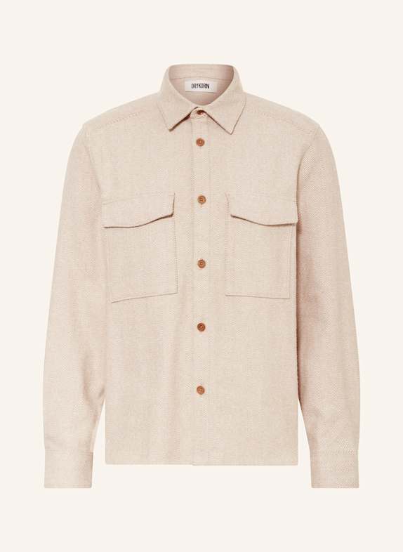 DRYKORN Flanell-Overjacket GUNRAY BEIGE