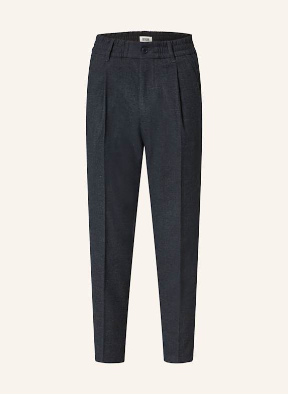 DRYKORN Flanelové kalhoty CHASY v joggingovém stylu Extra Slim Fit TMAVĚ MODRÁ