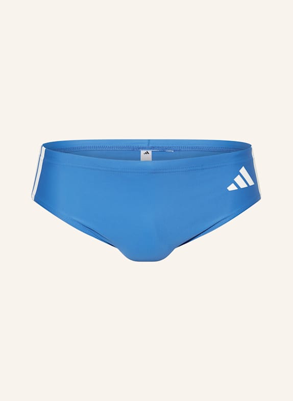 adidas Badeslip 3-STREIFEN NEONBLAU/ WEISS