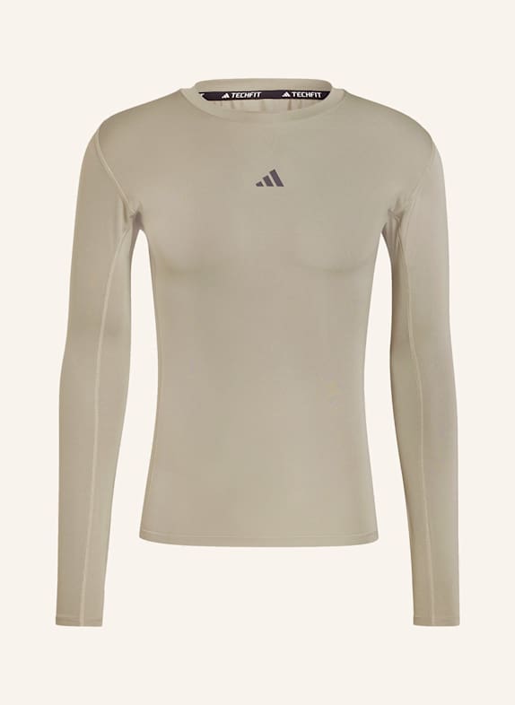 adidas Longsleeve TECHFIT HELLGRÜN