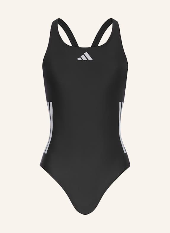 adidas Badeanzug 3-STREIFEN SCHWARZ/ WEISS
