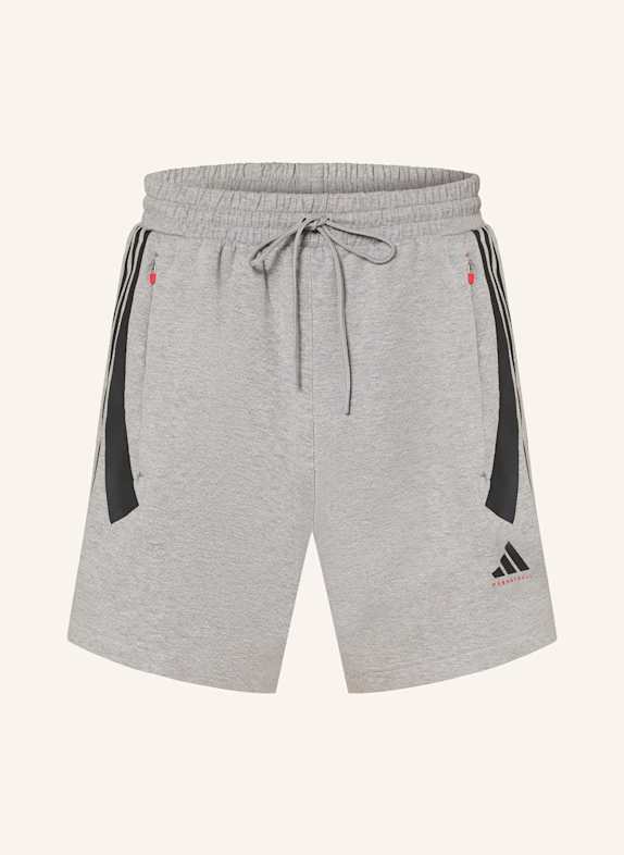 adidas Basketballshorts SPACER GRAU/ SCHWARZ