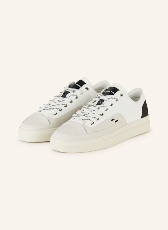 FILLING PIECES Sneaker RIVIERA LOW WEISS/ HELLGRAU/ SCHWARZ