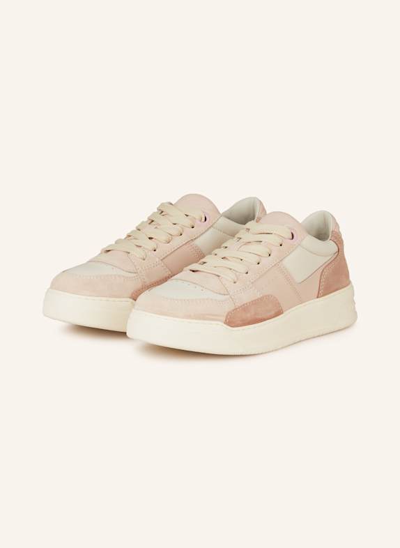 HOGAN Sneakersy H667 ALLACCIATO RÓŻOWY/ KREMOWY/ BLADORÓŻOWY