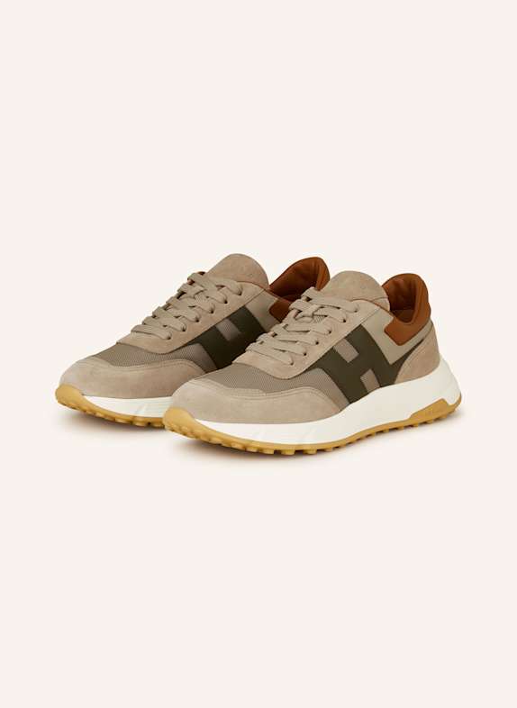 HOGAN Sneaker ALLAC NUOVA BEIGE/ KHAKI/ BRAUN