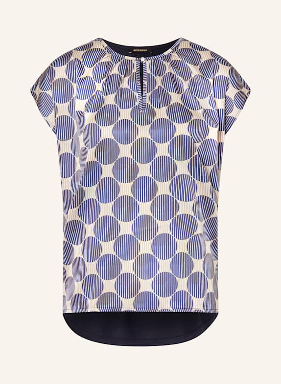 MORE & MORE Shirt blouse BEIGE/ BLUE