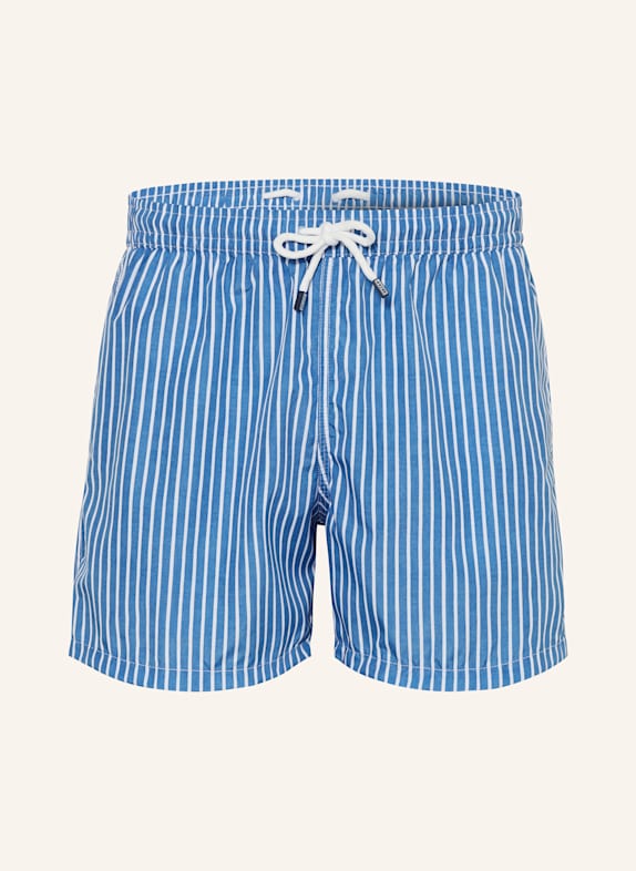 FEDELI Badeshorts MADEIRA BLAU/ WEISS