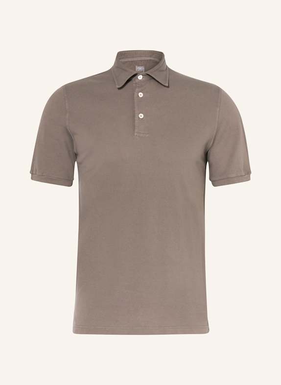 FEDELI Piqué-Poloshirt TAUPE