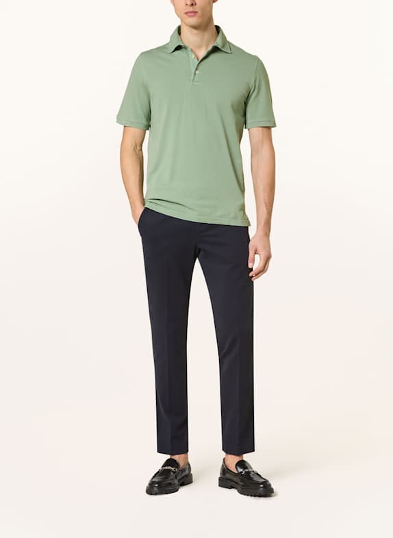 FEDELI Piqué poloshirt LICHTGROEN
