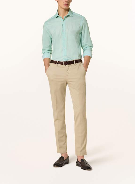 FEDELI Overhemd SEAN Slim Fit LICHTGROEN