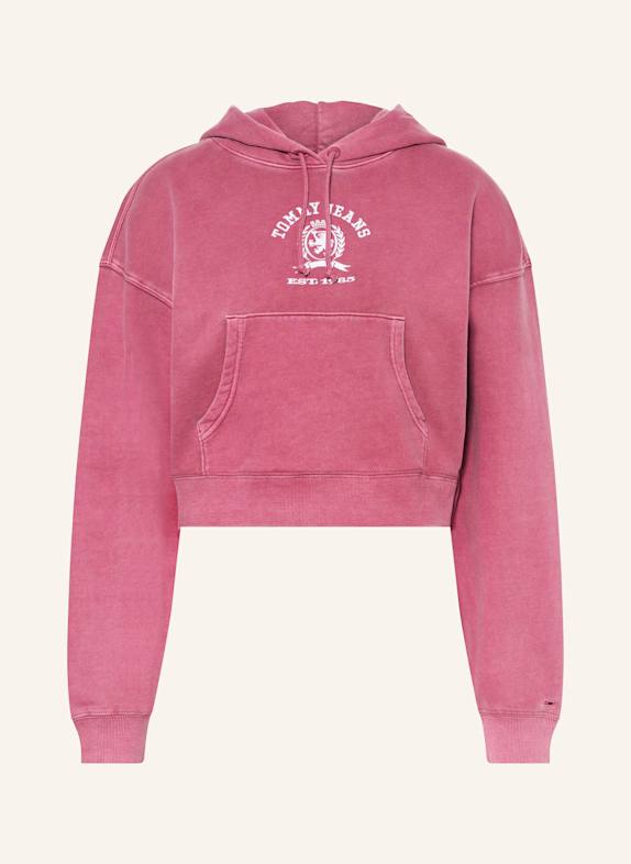 TOMMY JEANS Cropped-Hoodie FUCHSIA