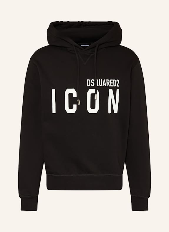 DSQUARED2 Hoodie SCHWARZ/ WEISS