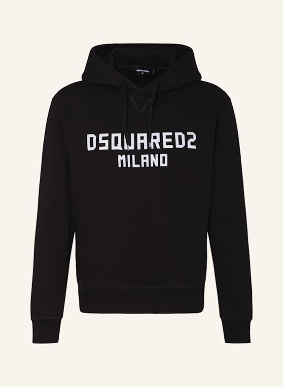 DSQUARED2 Hoodie COOL FIT SCHWARZ/ WEISS