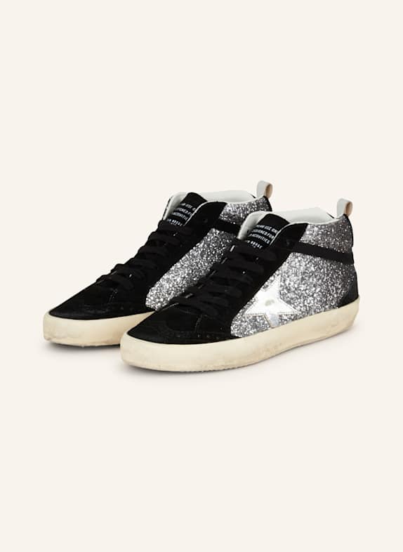 GOLDEN GOOSE Sneaker SCHWARZ/ SILBER
