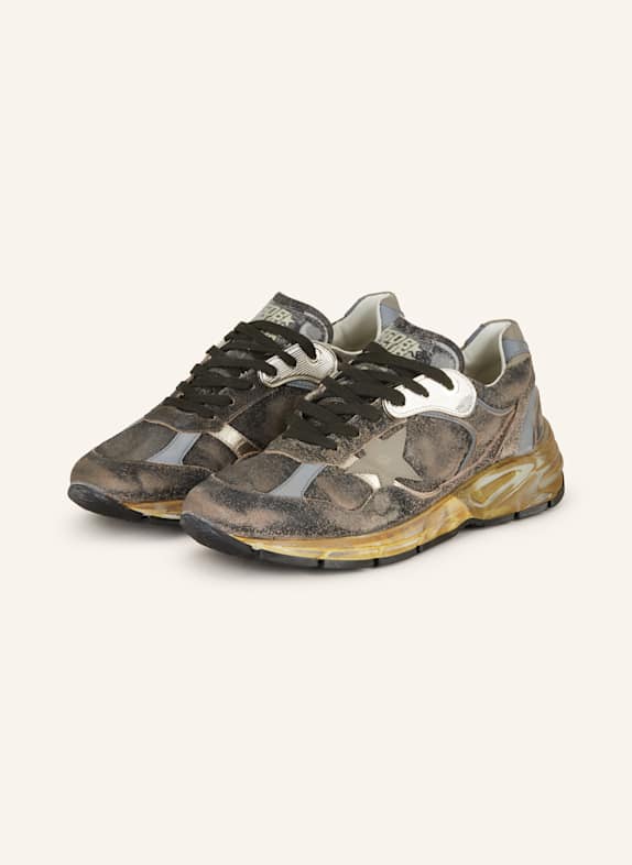 GOLDEN GOOSE Sneaker RUNNING DAD SILBER/ SCHWARZ/ KHAKI