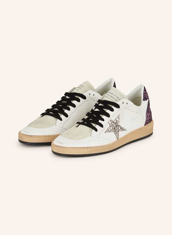 GOLDEN GOOSE Sneaker BALL STAR WEISS/ LILA