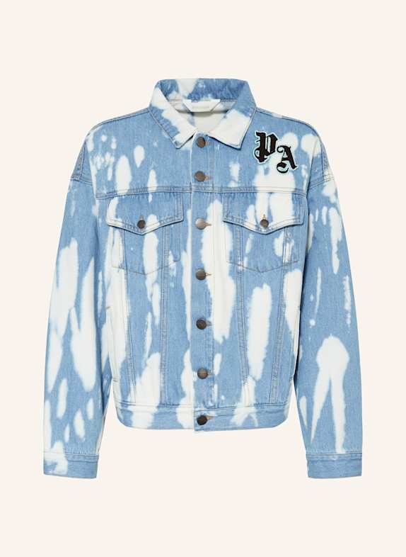 Palm Angels Jeansjacke BLAU/ WEISS
