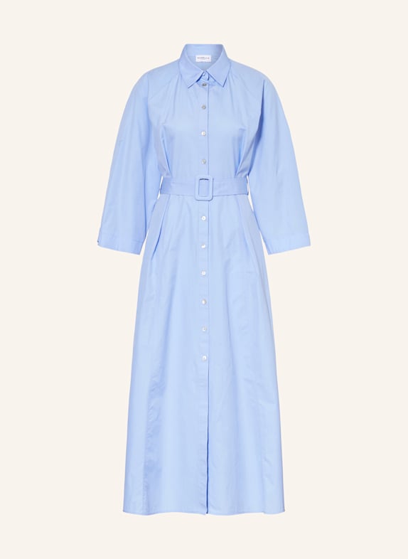 MARELLA Hemdblusenkleid mit 3/4-Arm HELLBLAU