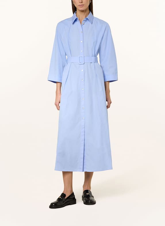 MARELLA Hemdblusenkleid mit 3/4-Arm HELLBLAU