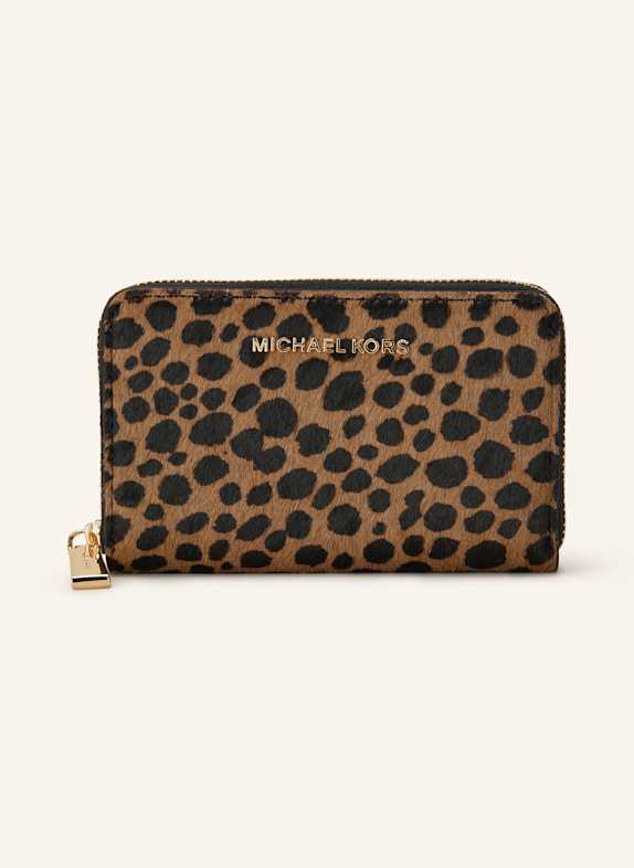 MICHAEL KORS Wallet LIGHT BROWN/ DARK BROWN