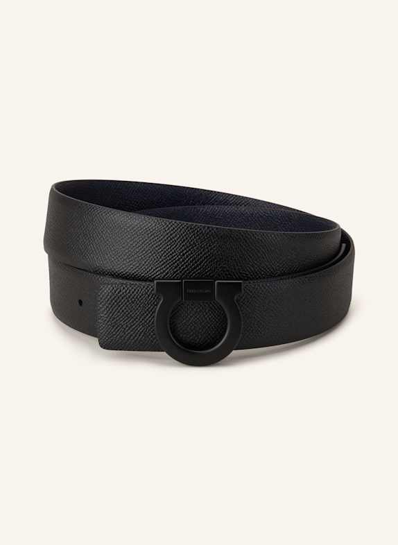 FERRAGAMO Ledergürtel SCHWARZ