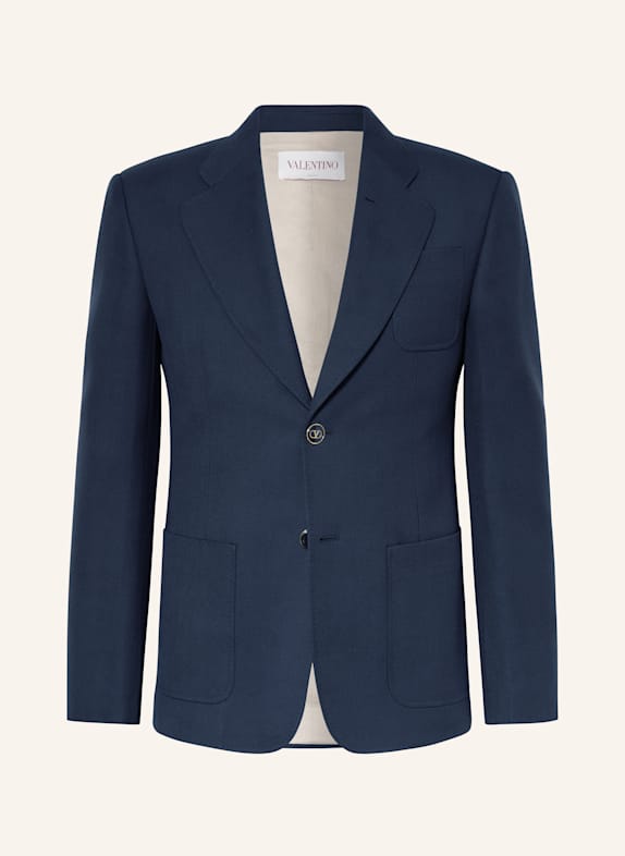 VALENTINO Sakko Slim Fit mit Leinen DUNKELBLAU