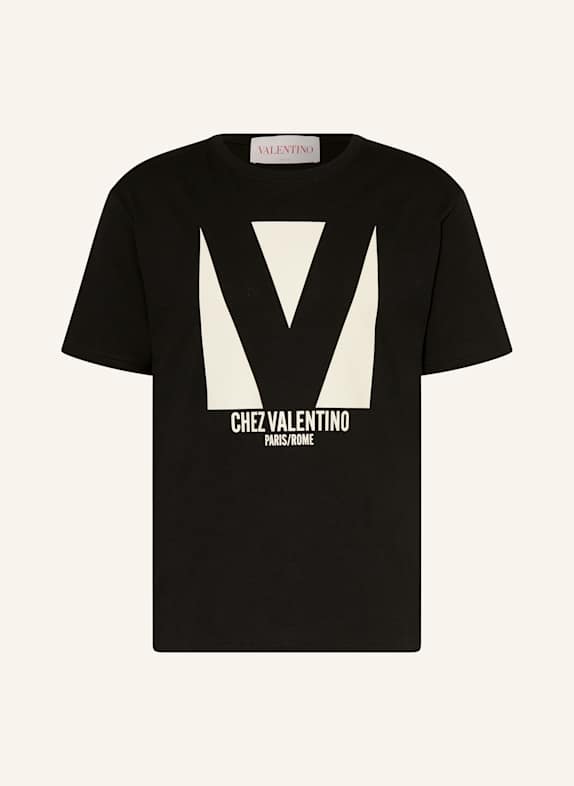 VALENTINO T-Shirt SCHWARZ/ ECRU
