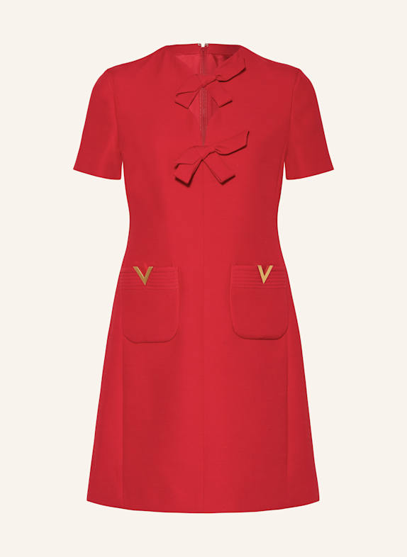 VALENTINO Kleid mit Seide ROT