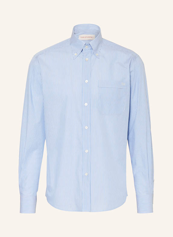 VALENTINO Hemd Comfort Fit WEISS/ HELLBLAU