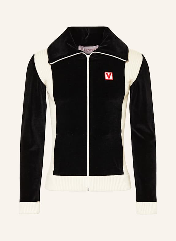 VALENTINO Nickijacke SCHWARZ/ CREME