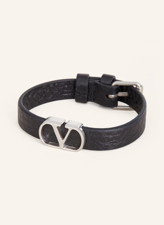 VALENTINO GARAVANI Armband VLOGO SIGNATURE SCHWARZ/ SILBER