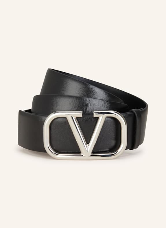 VALENTINO GARAVANI Ledergürtel VLOGO SIGNATURE SCHWARZ
