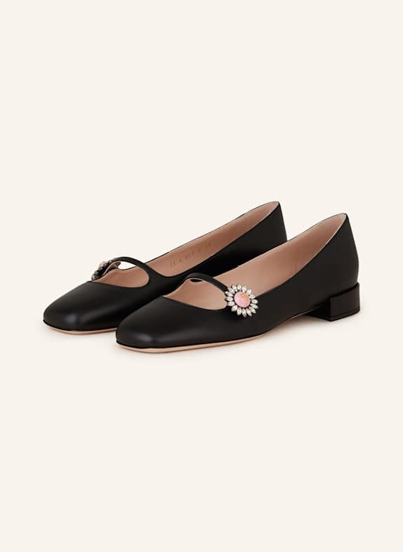 VALENTINO GARAVANI Mary-Jane-Ballerinas PRESHOES SCHWARZ