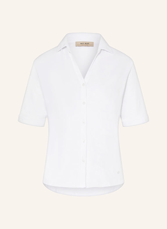 MOS MOSH Hemdbluse aus Jersey MMAILA WEISS